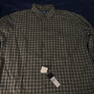 Ralph Lauren Men's Brown Plaid Shirt